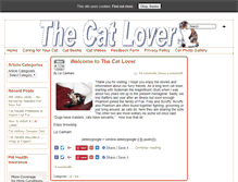 Tablet Screenshot of cat-lover.lizebiz.com